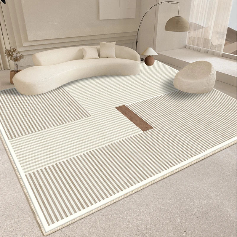Alfombra de estilo moderno para sala de estar, alfombra mullida y suave para dormitorio, diseño abstracto, alfombra de felpa, alfombra gruesa para el hogar.