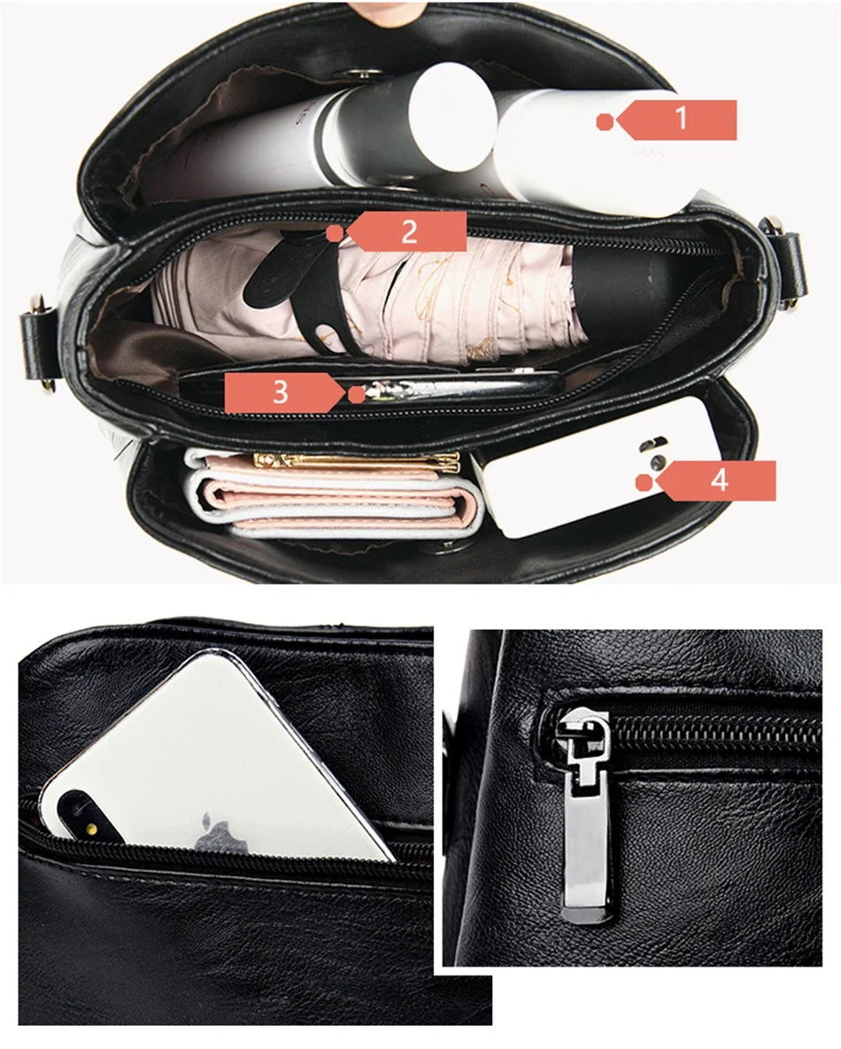 Bolso de mano de lujo con estampado de moda, gran capacidad, piel suave, bolso bandolera para mujer, bolso de hombro/bandolera, bolso de mano de diseño para mujer, bolso de mano informal.