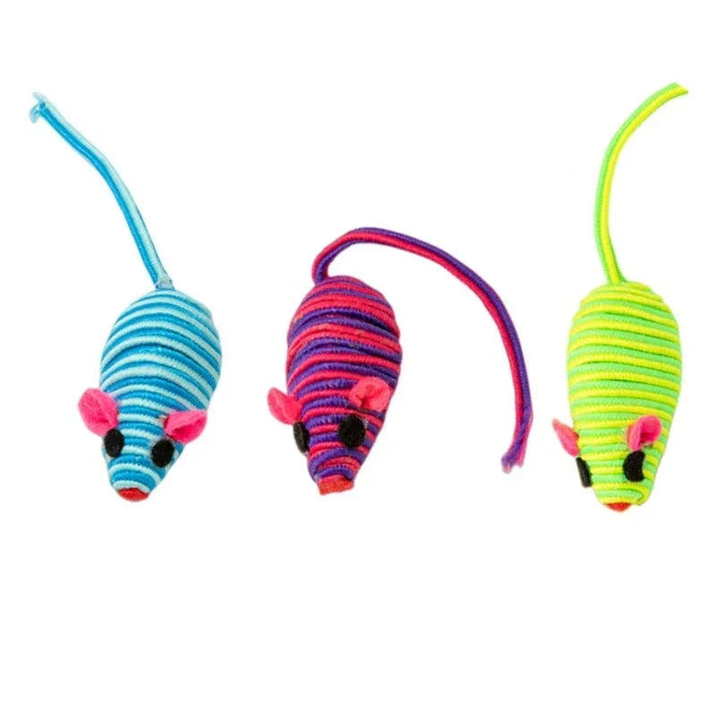 3 piezas de juguetes para gatos: ratón de juguete interactivo para masticar, atrapar y jugar. Suministros para mascotas.