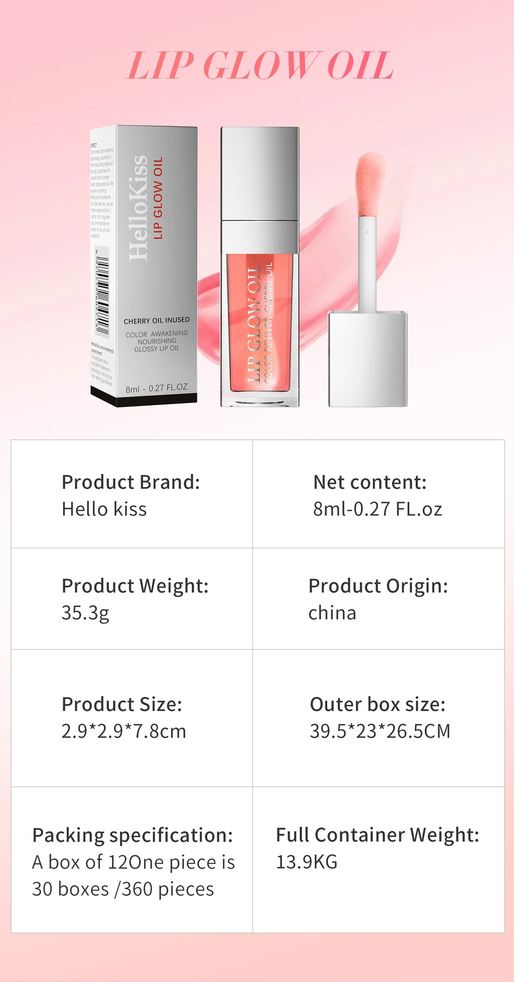 Aceite labial hidratante Crystal Jelly, brillo labial voluminizador, maquillaje, labios voluminosos y sexys, aceite labial con color y efecto voluminizador.