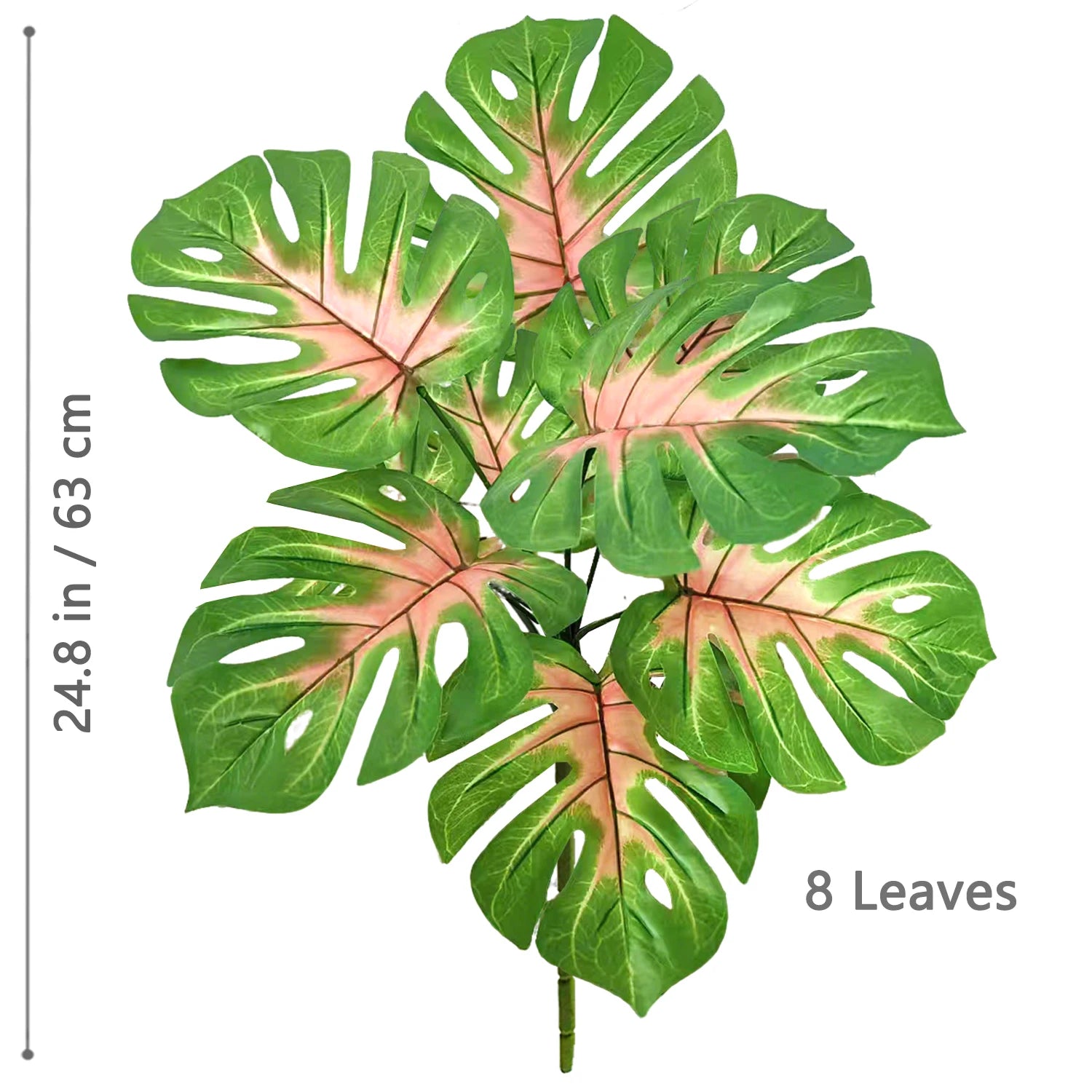 Planta Monstera artificial de 52-104 cm (40,94 pulgadas), palmera falsa de plástico con hojas verdes, ideal para la decoración del hogar, jardín, habitación u oficina.