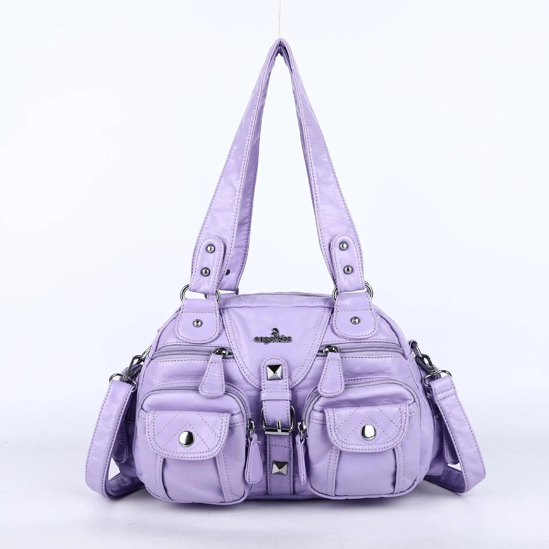 Bolsos de mano Angel Kiss para mujer, bolso tipo cartera con asa superior, bolso de hombro de PU, paquete de empanadillas, regalos, bolsos de hombro, bolso para teléfono y dinero