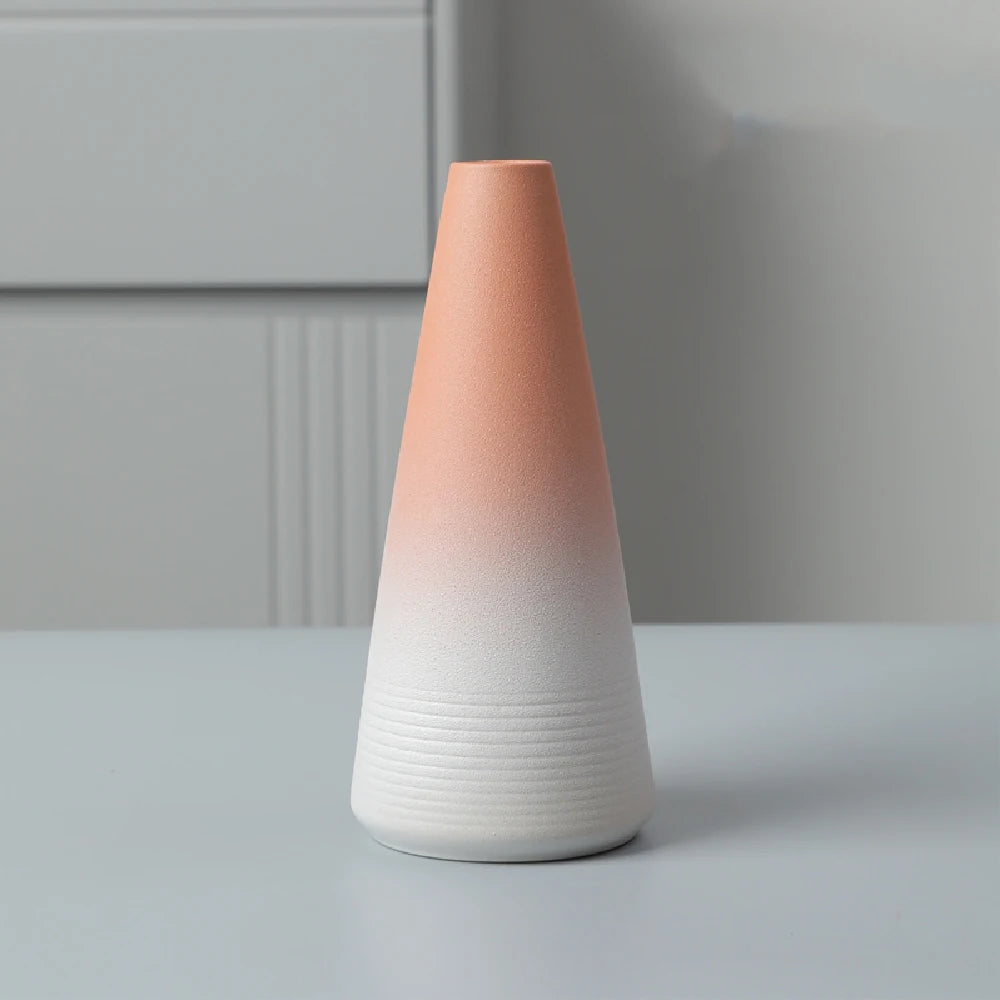 Jarrón pequeño de cerámica para flores, decoración del hogar, artesanías, adorno de mesa, sencillez, decoración de estilo japonés.