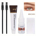 Kit 2 en 1 para teñir pestañas y cejas, herramienta de maquillaje profesional para colorear cejas y pestañas, ideal para uso diario.