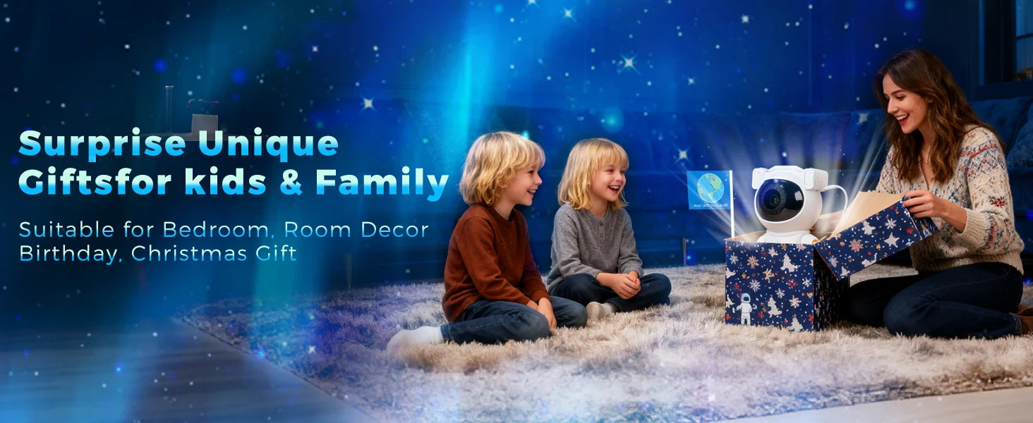 Astronaut Galaxy Projector Star Projector with 12 Space Films Planetarium Projector Night Light Nebula for Adult Game Room Decor