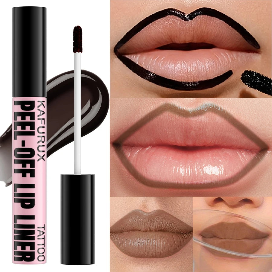Tinte labial peel-off de 7 colores, larga duración, resistente al agua, rosa, a prueba de transferencia, no se transfiere, brillo labial de maquillaje natural