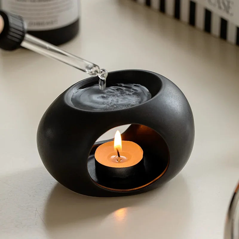 Quemador de aceite esencial tipo difusor de varillas para velas, hogar, spa, salón, difusor de incienso líquido para aromaterapia.