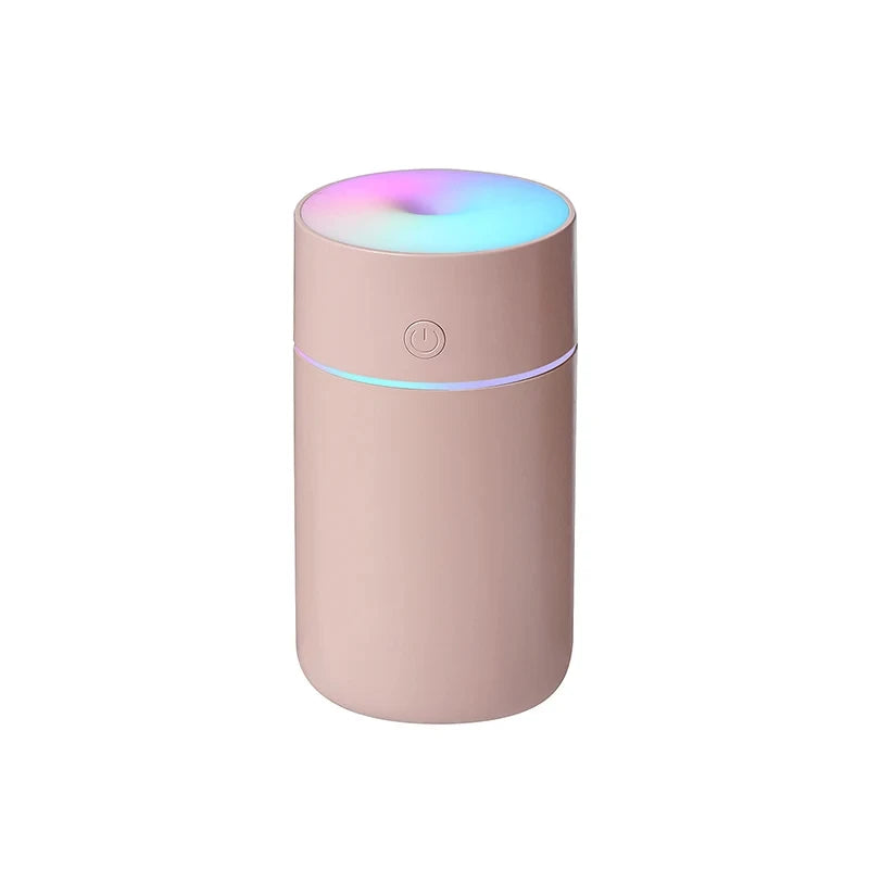 Humidificador de aire portátil mini HOMEFISH colorido, recargable por USB, inalámbrico, difusor de aroma para el hogar y el coche, atomizador de aceites esenciales