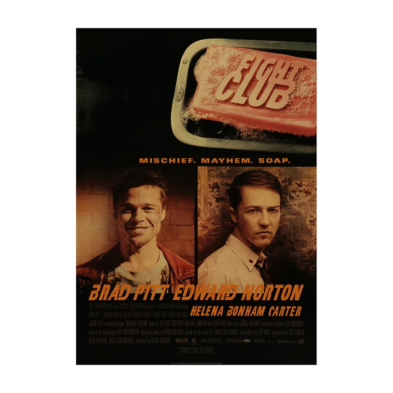Pósteres de películas clásicas vintage, láminas decorativas retro para el hogar, arte de pared para sala de cine Leon, pintura nostálgica sobre lienzo