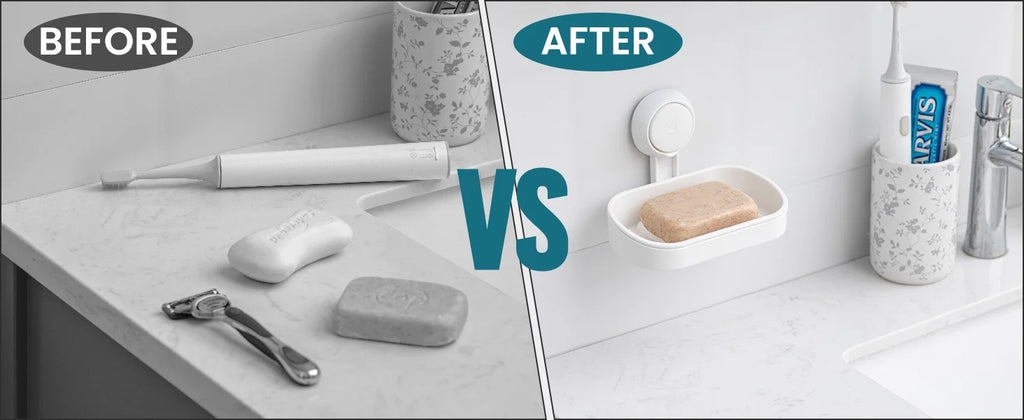 Jabonera TAILI para ducha, soporte impermeable para jabón de ducha, jabonera resistente sin necesidad de taladrar, para baño y fregadero de cocina.