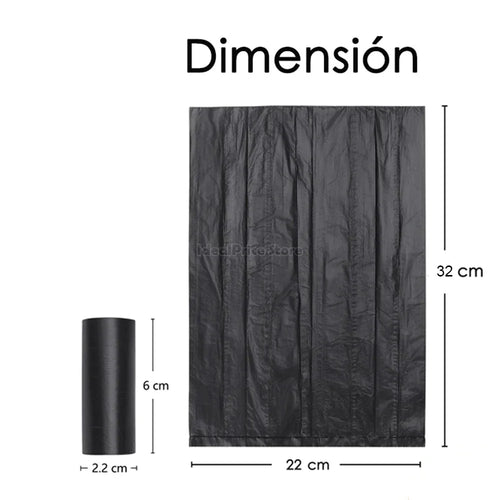 Bolsas para excrementos de perro DISTRIBUX, bolsas de plástico resistentes que miden 33 x 22 cm, ideales para recoger rápidamente los excrementos de perro durante los paseos; duraderas, ecológicas y perfectas para los dueños de mascotas.