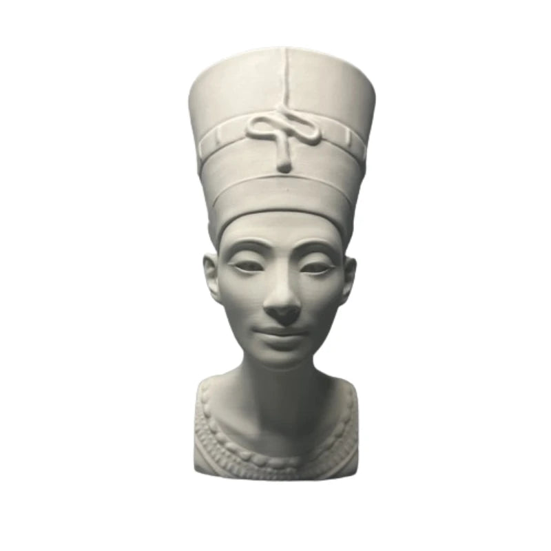 Busto de Nefertiti, réplica del Museo del Antiguo Egipto, escultura de yeso, adornos de escritorio, decoración moderna para el hogar, figura de arte estético.