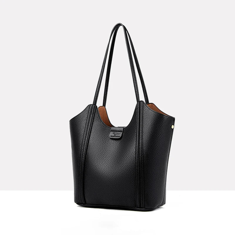 Bolso tote grande para mujer, de piel sintética suave, con asa superior, bolso de hombro, bolso bandolera con múltiples bolsillos, ideal para la oficina, el trabajo o la escuela.