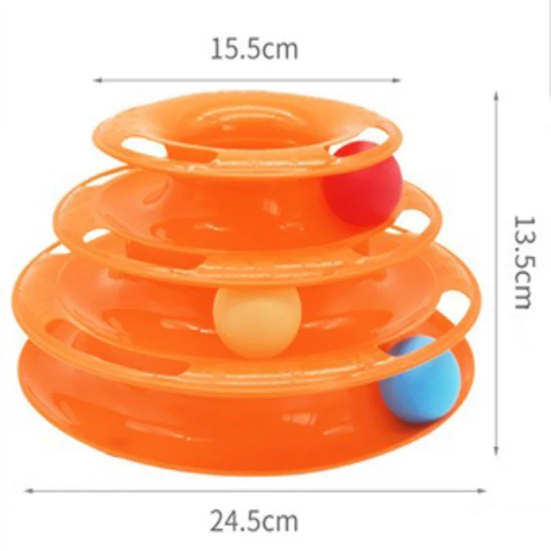 Juguete para gatos: bola de tres capas, tocadiscos interactivo educativo para gatos, torre de juego espacial para gatos.