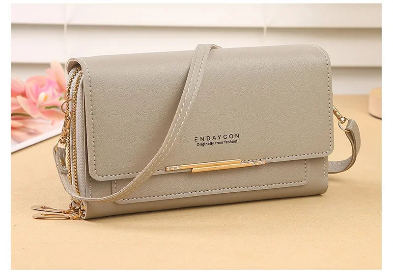 Cartera de mujer de tamaño mediano – Bolso de hombro convertible con bolsillo para monedas, diseño multifuncional