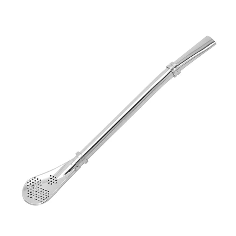 Mate de acero inoxidable de doble pared de 230 ml (8 oz) para yerba mate, incluye una bombilla (pajita) y un cepillo de limpieza.