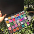Paleta de sombras de ojos metálicas con purpurina de 35 colores, lentejuelas brillantes de diamante, maquillaje corporal y facial resistente al agua Maquillajes Para Mujer