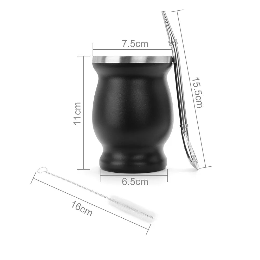 Termo de acero inoxidable para  mate, con aislamiento térmico, botella de agua argentina, gran oferta, Matero para  mate, 1000 ml