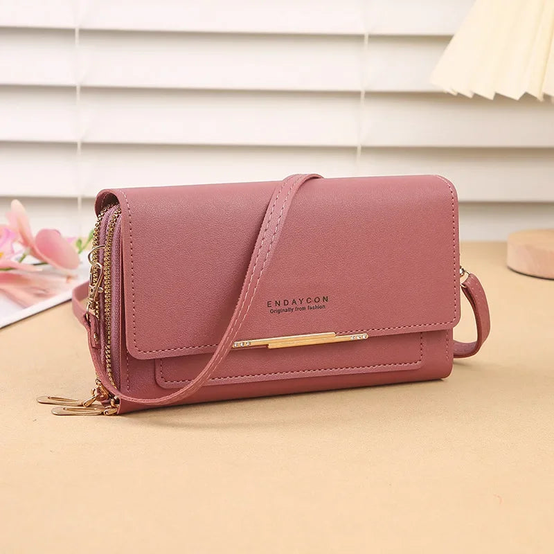 Cartera de mujer de tamaño mediano – Bolso de hombro convertible con bolsillo para monedas, diseño multifuncional