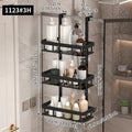 Estante de almacenamiento de tres niveles para pared de baño, estante para puerta, estante para gel de ducha, estante de almacenamiento para artículos de baño