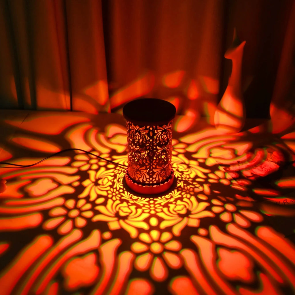 Lámpara de noche ambiental creativa RGB de 16 colores con luz y sombra, lámpara USB para oficina, dormitorio, mesita de noche, luz ambiental romántica regulable.