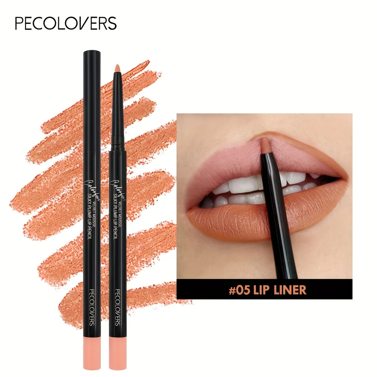 Lápiz delineador de labios mate resistente al agua, labial rojo con contorno, larga duración, no se transfiere, hidratante para labios, maquillaje, 12 colores.