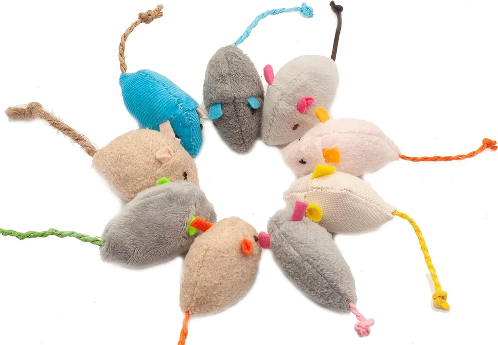 3/200 piezas de juguetes sonajeros para gatos y ratones, también prellenados con hierba gatera, juguetes interactivos de piel sintética para gatos y ratones, juego para gatos, juguetes con hierba gatera para gatos de interior.