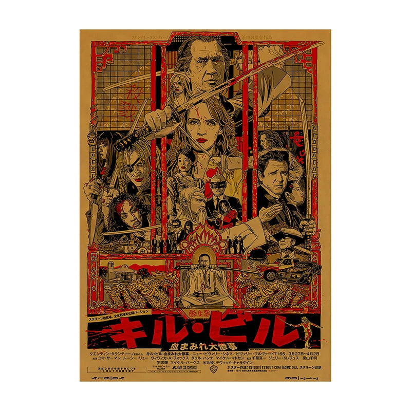 Pósteres de películas clásicas vintage, láminas decorativas retro para el hogar, arte de pared para sala de cine Leon, pintura nostálgica sobre lienzo