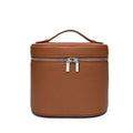 Bolsa de viaje portátil personalizable con nombre personalizable - Neceser extraíble con compartimento separado para artículos de aseo - Piel granulada