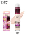 Corrector facial con cabezal de esponja, base de maquillaje líquida mate, control de grasa, crema BB de larga duración, resistente al agua, iluminador, cosméticos.
