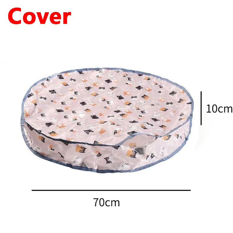 Juego de fundas para pelotas interactivas para gatos, rodadura rápida en bolsa, juguete para gatitos de escondite, juguete interactivo para gatos activado por movimiento, para interiores