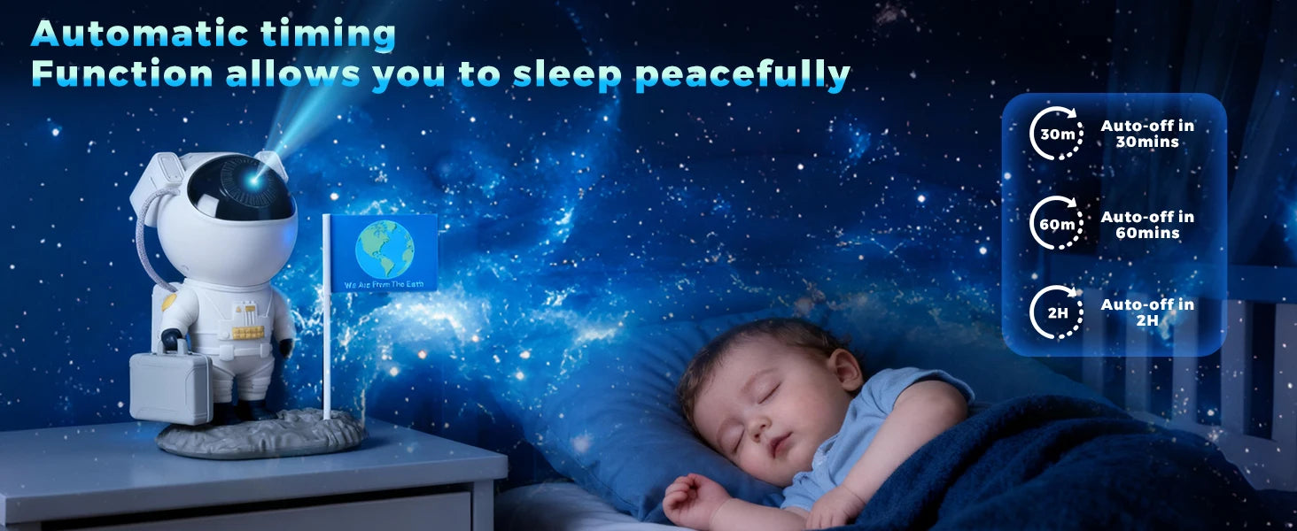Astronaut Galaxy Projector Star Projector with 12 Space Films Planetarium Projector Night Light Nebula for Adult Game Room Decor