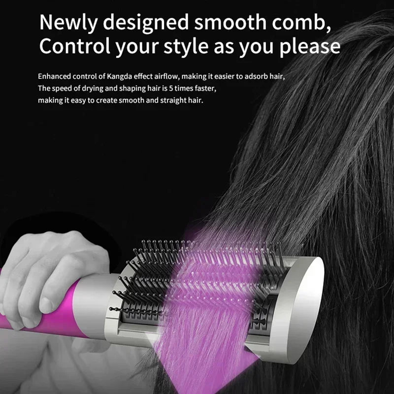 Set multifuncional 7 en 1 de secador, rizador y plancha de pelo: consigue resultados de peluquería en casa.