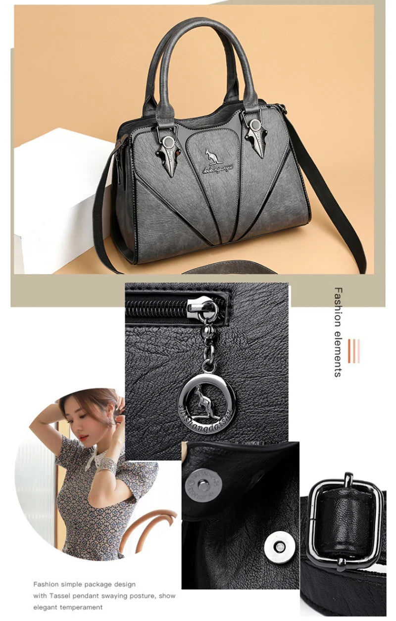 Bolsos de lujo para mujer, bolsos de diseñador, bolsos cruzados de cuero para mujer, bolsos de hombro para mujer, bolsos de mano para mujer Sac a Main 2024 Sac