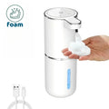 Dispensador automático de jabón líquido/espuma, dispensador eléctrico sin contacto, recargable por USB con sensor infrarrojo para baño y cocina.
