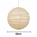 Lámparas colgantes LED de estilo Wabi Sabi japonés con forma de bolas redondas de papel de arroz, ideales para la decoración del hogar y la cocina.