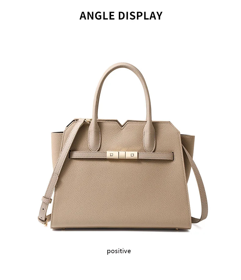 Bolso Birkin de lujo ligero de piel auténtica para mujer: nuevo estilo, gran capacidad, para llevar al hombro o en la mano.
