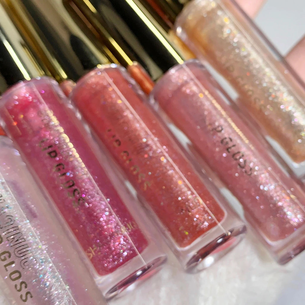 Brillo labial hidratante, voluminizador y brillante, glaseado labial con efecto espejo y brillo a base de agua, aceite labial hidratante para unos labios carnosos.