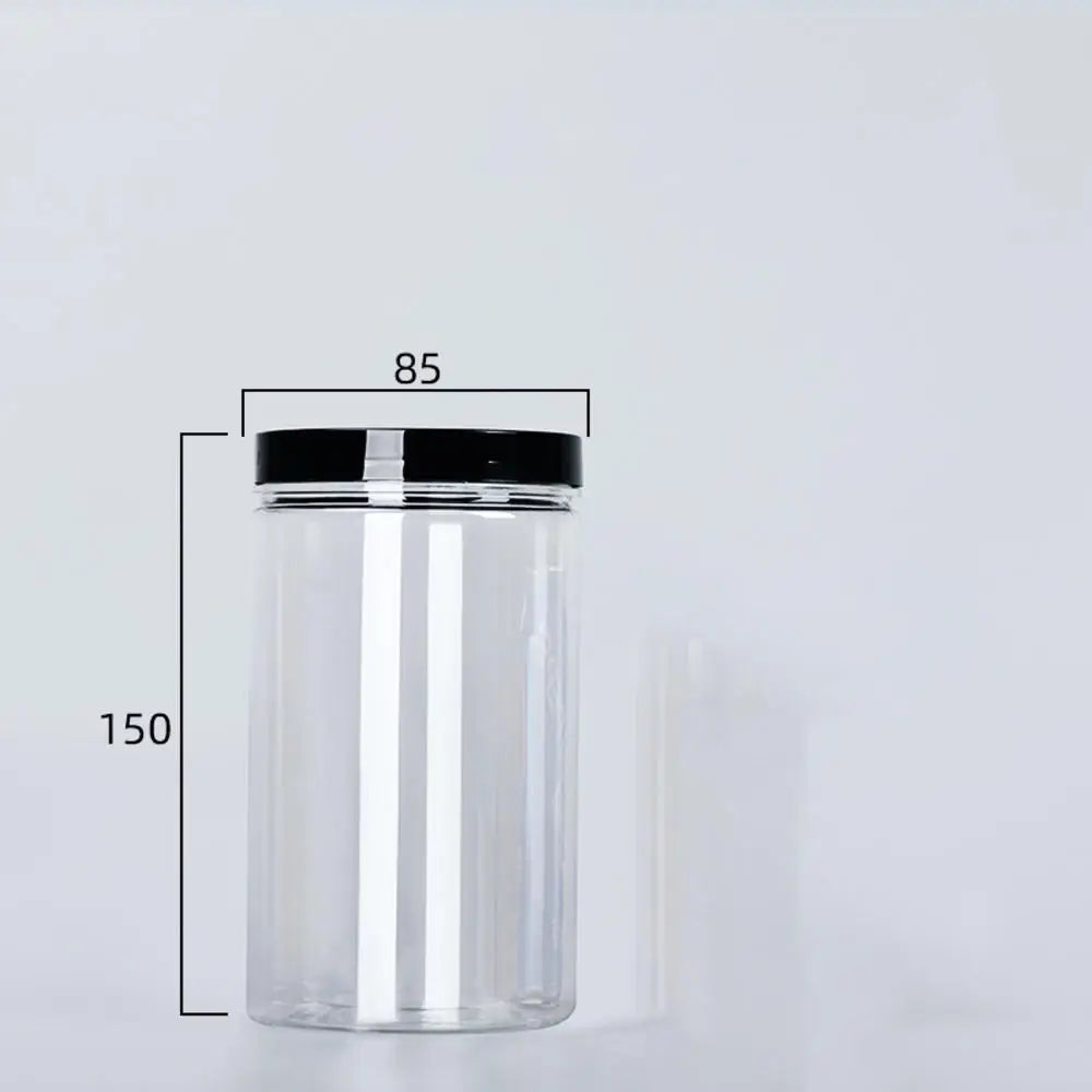 Lata transparente sellada con tapa, a prueba de olores de alimentos, envase de almacenamiento, botella para granos de café, condimentos, accesorios de cocina