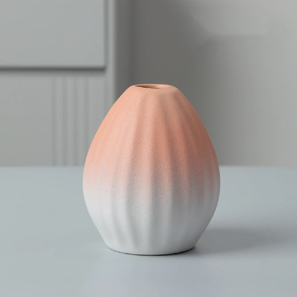 Jarrón pequeño de cerámica para flores, decoración del hogar, artesanías, adorno de mesa, sencillez, decoración de estilo japonés.