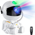 Proyector de galaxia de astronauta, luz nocturna blanca con estrella en la mano, lámpara proyector de estrellas para dormitorio infantil, decoración espacial y regalo.
