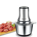 Picadora de carne eléctrica multifunción de 800 W y 3 L, procesador de alimentos de acero inoxidable, picadora de verduras y rebanadora para el hogar.