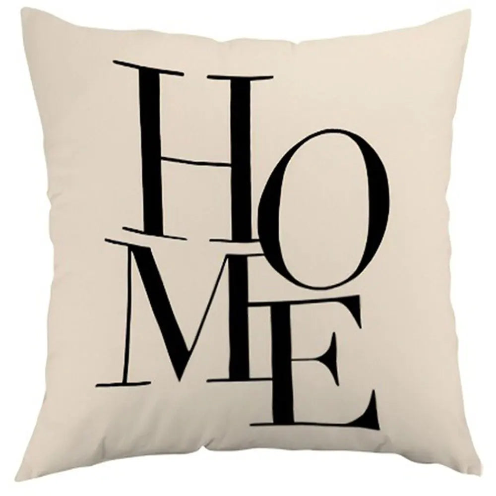 Funda de almohada con estampado abstracto de elementos naturales para dormitorio, sala de estar, sofá, decoración del hogar. Funda de cojín de poliéster con cremallera.