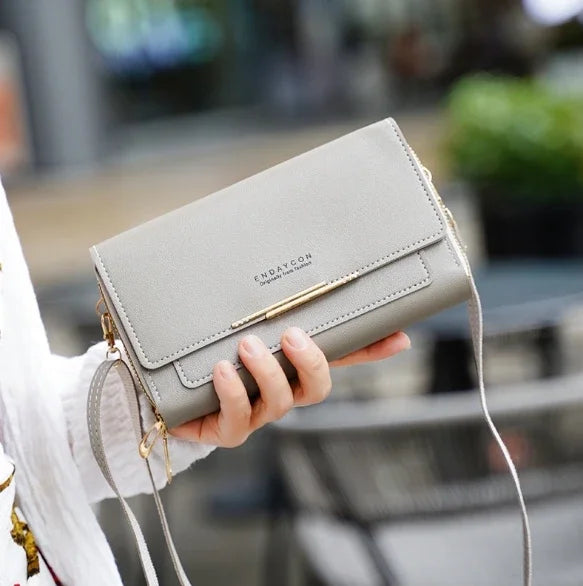 Cartera de mujer de tamaño mediano – Bolso de hombro convertible con bolsillo para monedas, diseño multifuncional