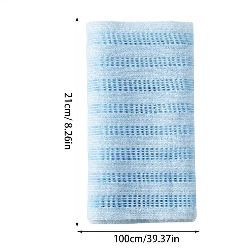 Toalla exfoliante para baño, paño para lavar el cuerpo y la espalda, esponja suave para ducha, accesorios esenciales de limpieza para el baño.