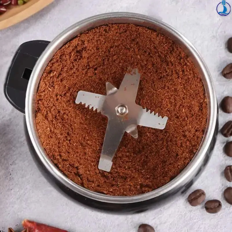 Molinillo de café eléctrico multifuncional de 400 W para moler cereales, frutos secos, legumbres, especias y granos en la cocina.