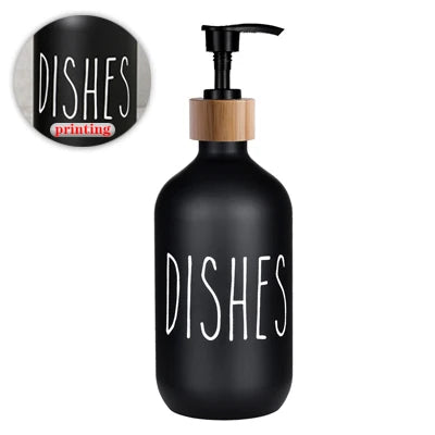 Dispensador de jabón líquido para platos de 500 ml, recargable, para baño, jabón de manos, champú, gel de ducha, líquido, subbotellado, accesorios de cocina.