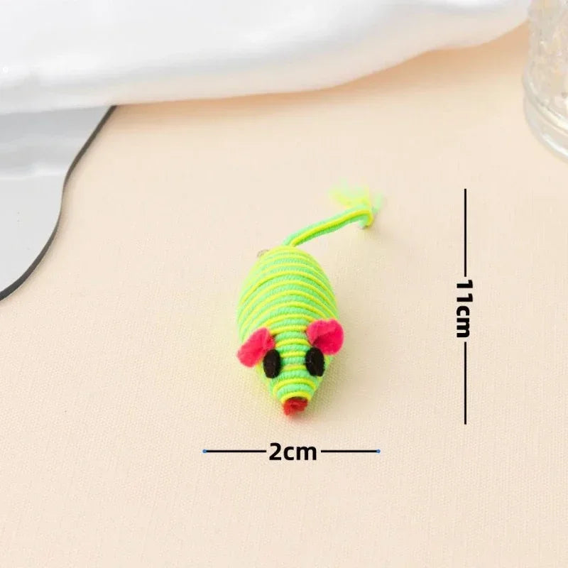 3 piezas de juguetes para gatos: ratón de juguete interactivo para masticar, atrapar y jugar. Suministros para mascotas.