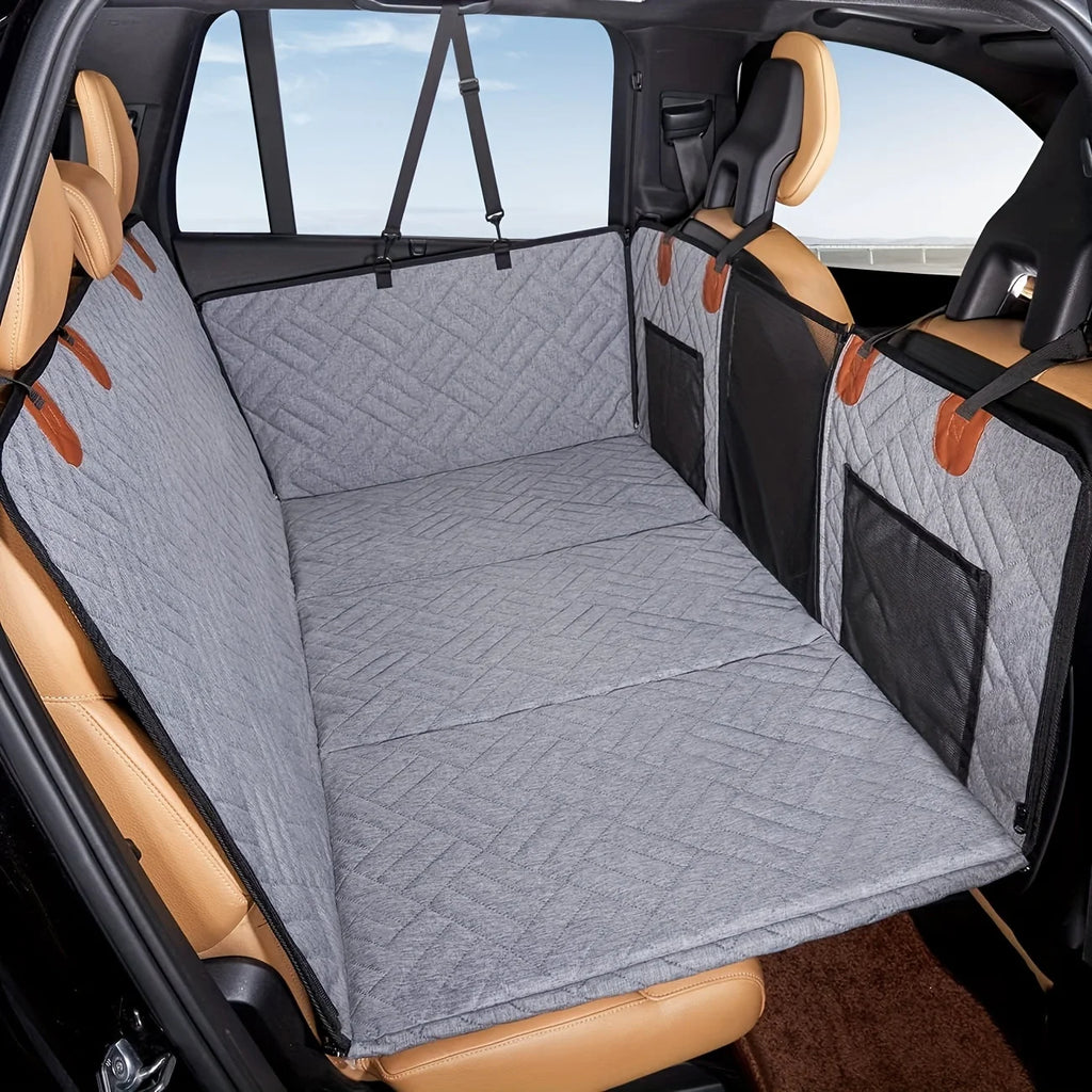 Funda para asiento de coche para perros, funda impermeable para asiento de mascotas tipo hamaca, resistente a arañazos, antideslizante, duradera y suave.
