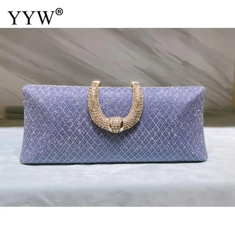 Bolsos de noche YYW para mujer, bolsos de mano de lujo dorados y bolsos de hombro con cadena, bolsos de mano, bolsos de fiesta con brillo, bolso de mano principal
